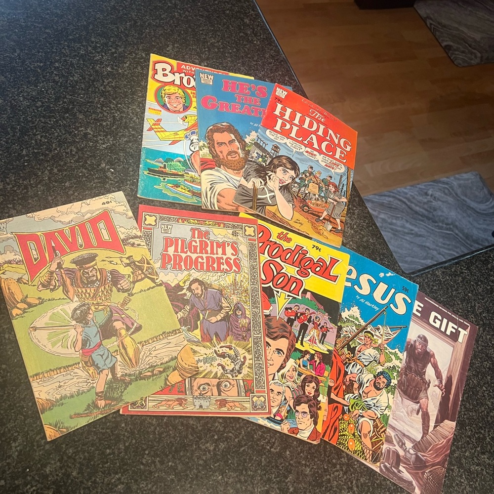 Vintage Christian Comic Book Collection. Absolutely beautiful condition no fade